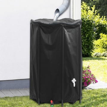 Rezervor de apă cu robinet, pliabil, 1000 L, PVC - Img 1