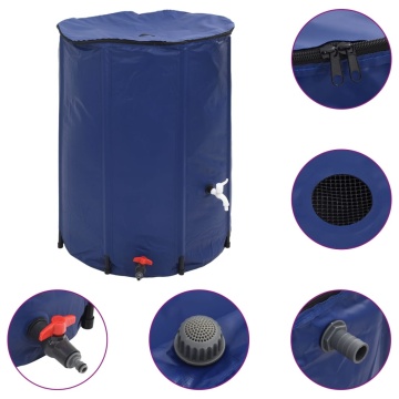 Rezervor de apă cu robinet, pliabil, 750 L, PVC - Img 2