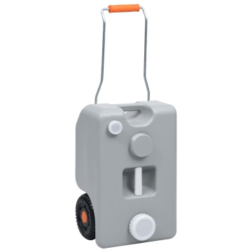 Rezervor de apă cu roți pentru camping, gri, 25 L - Img 1