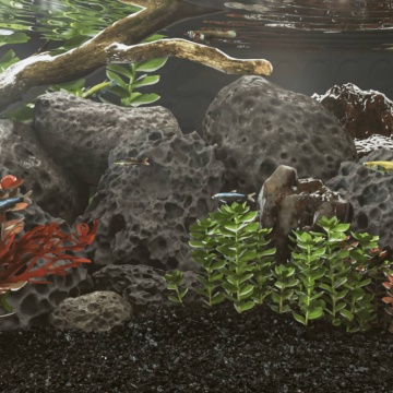 Roci vulcanice, 10 kg, negru, 10-30 cm - Img 1