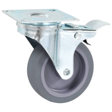 Roți pivotante cu frâne duble, 4 buc., 75 mm - Img 3