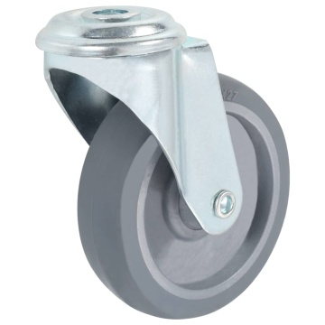 Roți pivotante cu gaură pentru șurub, 4 buc., 100 mm - Img 6