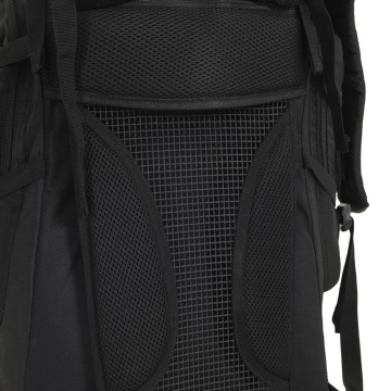 Rucsac de drumeție, negru, 80 L, țesătură oxford - Img 4