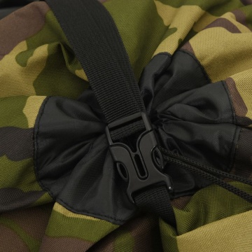 Rucsac de drumeție, verde camuflaj, 100 L, țesătură oxford - Img 5