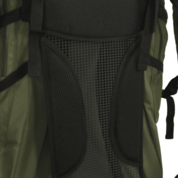 Rucsac de drumeție, verde kaki, 100 L, țesătură oxford - Img 4