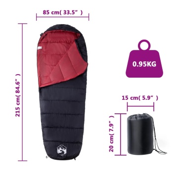 Sac de dormit tip mumie pentru adulți de camping, 3 anotimpuri - Img 5