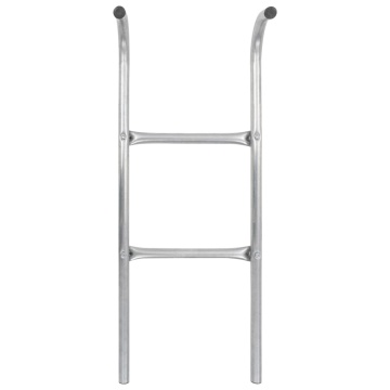 Scară de trambulină cu 2 trepte, argintiu, 102,6 cm, oțel - Img 3