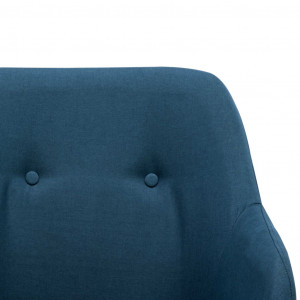 Scaun balansoar, albastru, material textil - Img 6