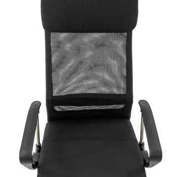 Scaun birou S-188, Negru, 68x128x68 cm, Material Textil - Img 2