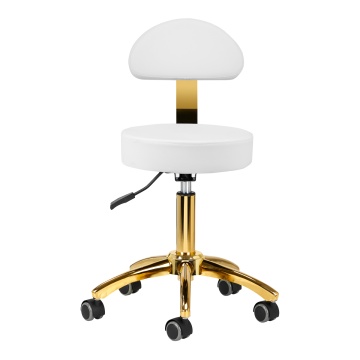 Scaun cosmetic AM-304G alb - Img 3
