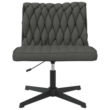 Scaun de birou pivotant, gri închis, material textil - Img 4