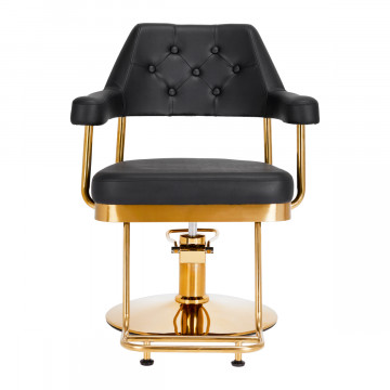 Scaun de coafura Gabbiano Granda gold black - Img 2