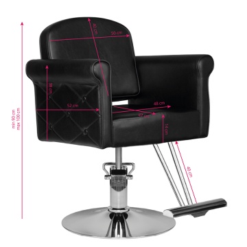 Scaun de coafura Hair System HS69 negru - Img 5