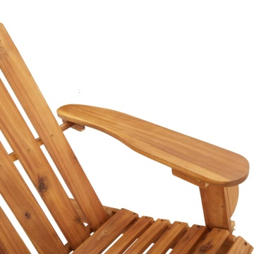 Scaun de grădină Adirondack & suport picioare lemn masiv acacia - Img 6