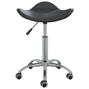 Scaun de masă pivotant, negru, piele ecologică - Img 2