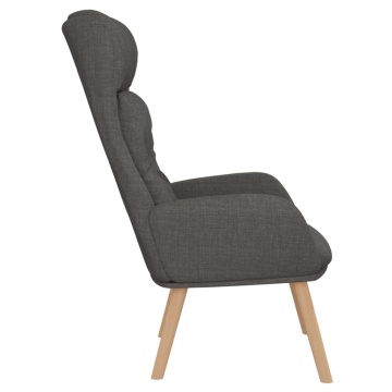 Scaun de relaxare, gri închis, material textil - Img 4