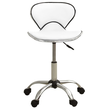 Scaun de salon spa, alb, piele ecologică - Img 2