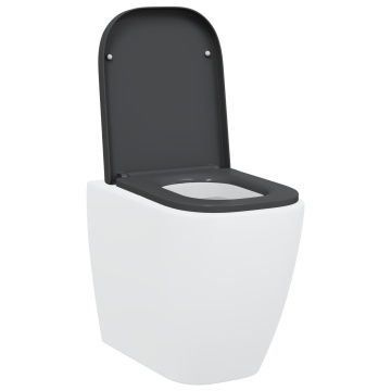 Scaun de toaletă cu eliberare rapidă cu închidere moale Duroplast Antracit - Img 3