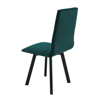 Scaun din lemn masiv de fag tapitat cu stofa s-38 hugo2 cz 23 x, verde - Img 4