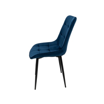 Scaun living HT2, stofa, albastru - Img 2
