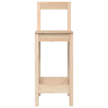 Scaune de bar, 2 buc., 40x41,5x112 cm, lemn masiv de pin - Img 4
