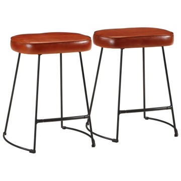 Scaune de bar, 2 buc., maro închis, 40x29,5x53 cm - Img 1