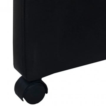 Scaune de sufragerie, 6 buc., negru, piele ecologică - Img 6