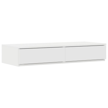 Sertare pentru pat Alb 80x36,5x16,5 cm Din Lemn Compus - Img 2