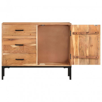 Servantă, 88x30x73 cm, lemn masiv de acacia - Img 4