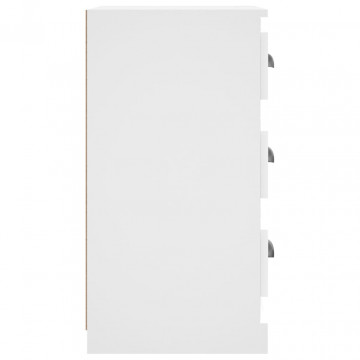 Servantă, alb, 36x35,5x67,5 cm, lemn prelucrat - Img 8