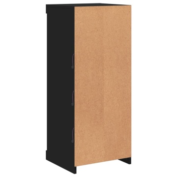 Servantă cu lumini LED, negru, 41x37x100 cm - Img 7
