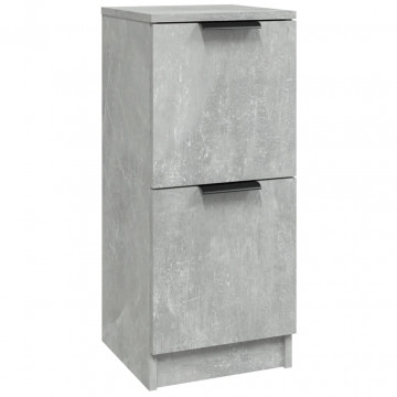 Servantă, gri beton, 30x30x70 cm, lemn compozit - Img 2