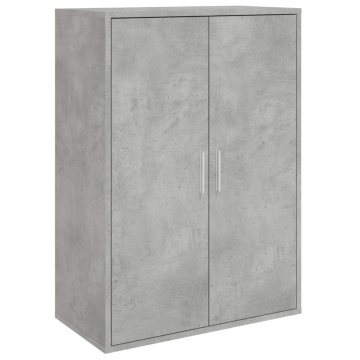 Servantă, gri beton, 60x31x84 cm, lemn compozit - Img 2