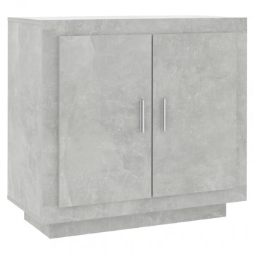 Servantă, gri beton, 80x40x75 cm, lemn compozit - Img 2