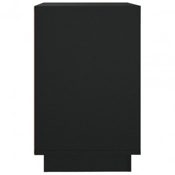 Servantă, negru, 102x35x55 cm, lemn prelucrat - Img 6