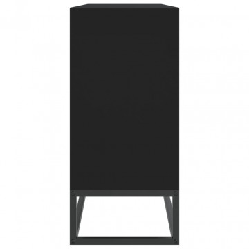 Servantă, negru, 105x30x65 cm, lemn prelucrat - Img 5