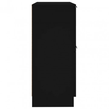 Servantă, negru, 30x30x70 cm, lemn prelucrat - Img 6
