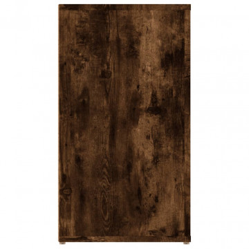 Servantă, stejar fumuriu, 100x33x59,5 cm, lemn compozit - Img 6