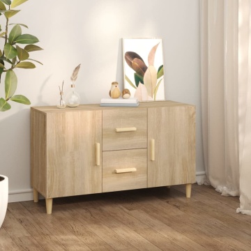 Servantă, stejar sonoma, 100x36x60 cm, lemn compozit - Img 1