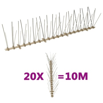 Set bandă cu țepi antipăsări cu 5 rânduri 20 buc. plastic 10 m - Img 1
