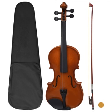 Set complet vioară cu arcuș și suport bărbie, natural 4/4 - Img 1