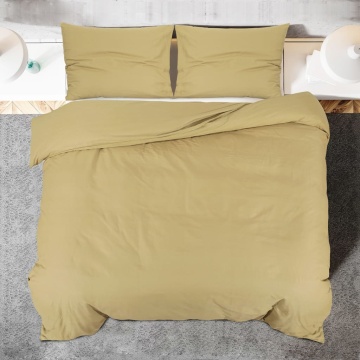 Set cu husă de pilotă, gri taupe, 200x200 cm, microfibră - Img 8