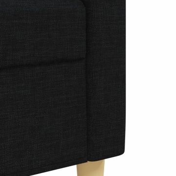 Set de canapele, 2 piese, negru, material textil - Img 5