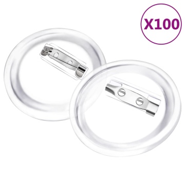Set de ecusoane cu ac, 100 seturi, 37 mm, acril - Img 2