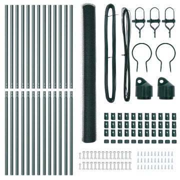 Set de Garduri Set de 2 Verde Metal 25 x 1.5 m Durabil - Img 4