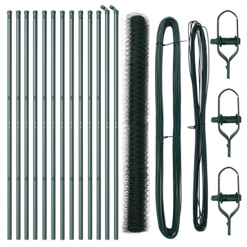Set de Garduri Set de 2 Verde Metal 25m x 1.5m Durabil - Img 2