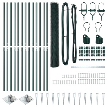 Set de Garduri Set de 2 Verde Oțel, PVC 25 x 1,2 m Rezistent - Img 4