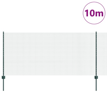 Set de Împrejmuire de Grădină Set de 2 Verde Metal 10 x 1 m - Img 3