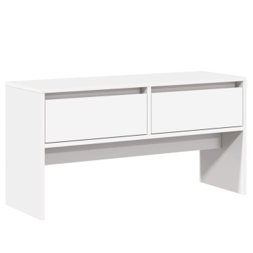 Set de mobilier pentru hol, 4 piese, alb, lemn prelucrat - Img 5