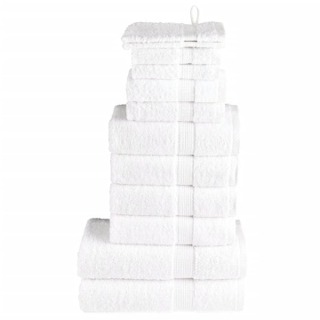 Set de prosoape premium SOLUND, 12 piese, alb, 600 g/m² - Img 1